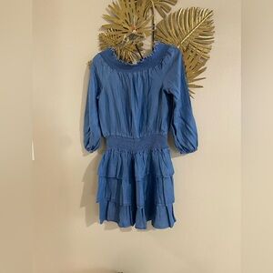 Michael Kors Blue Tiered Kids Dress